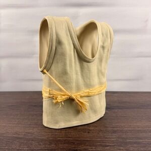Michael Harvey Ceramic Tank Top Shirt Vase Sculpture Canada Pop Art Vintage